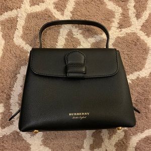 Burberry Checkered and Leather Bag